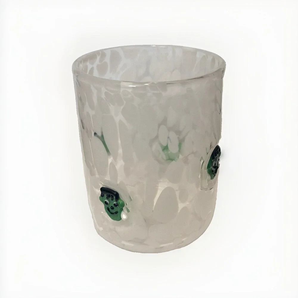 Anthropologie Halloween  Mystic Icon Juice Glass Frankenstein 17 Oz New